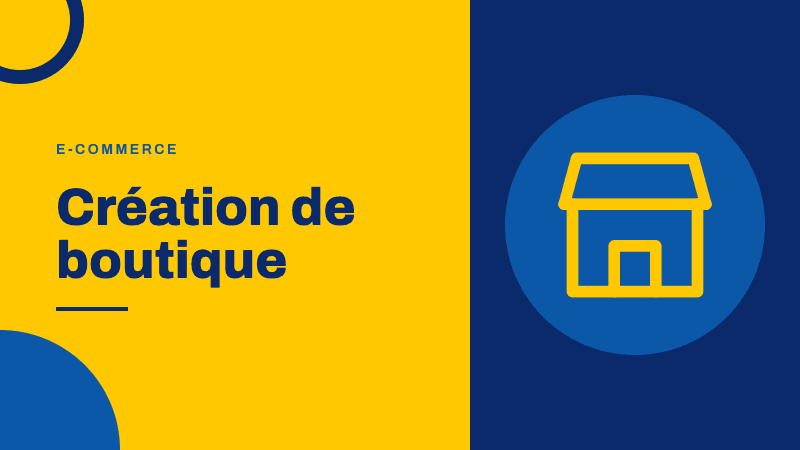 Création de boutique